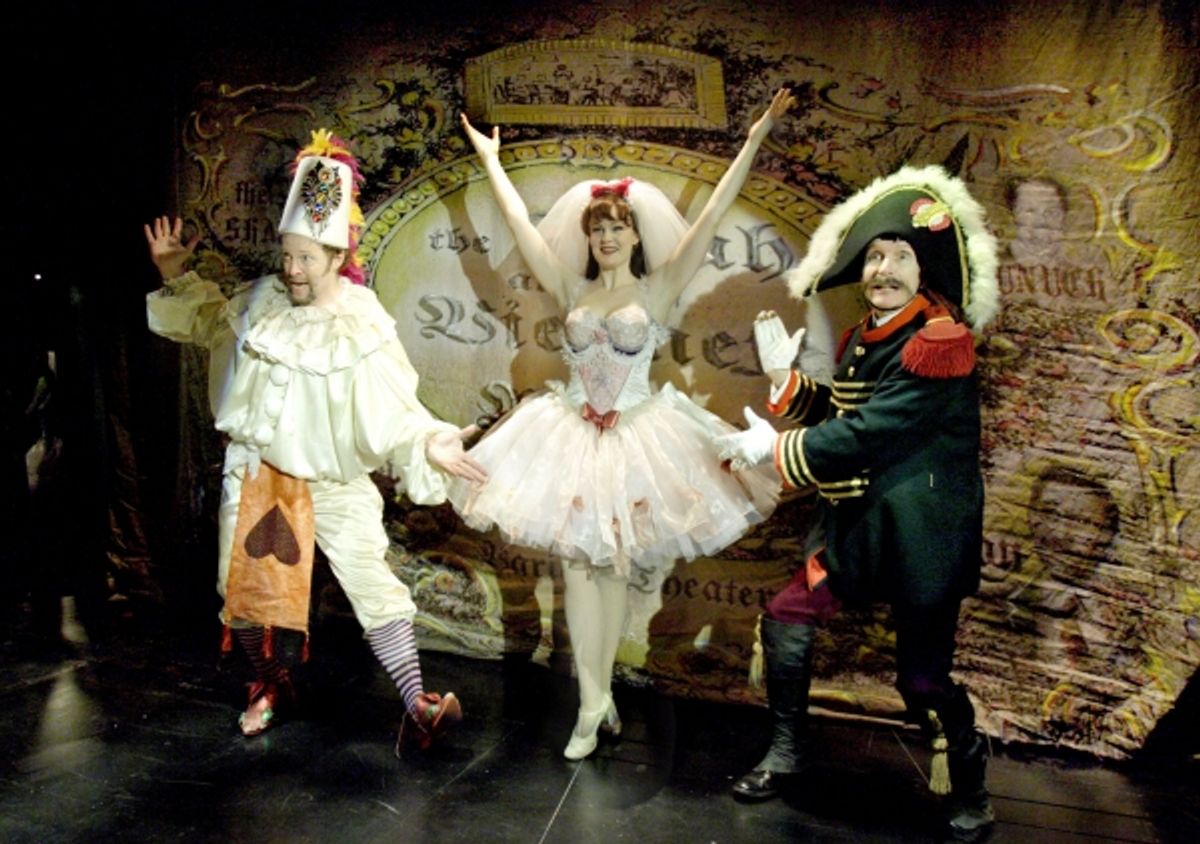 Shuler Hensley (The Baron), Kate Baldwin (Mizzi) & Herndon Lackey  at 